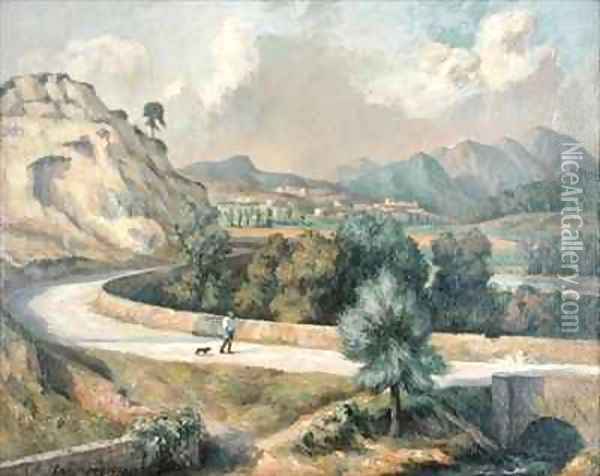 Italian Landscape Oil Painting - Roger Eliot Fry