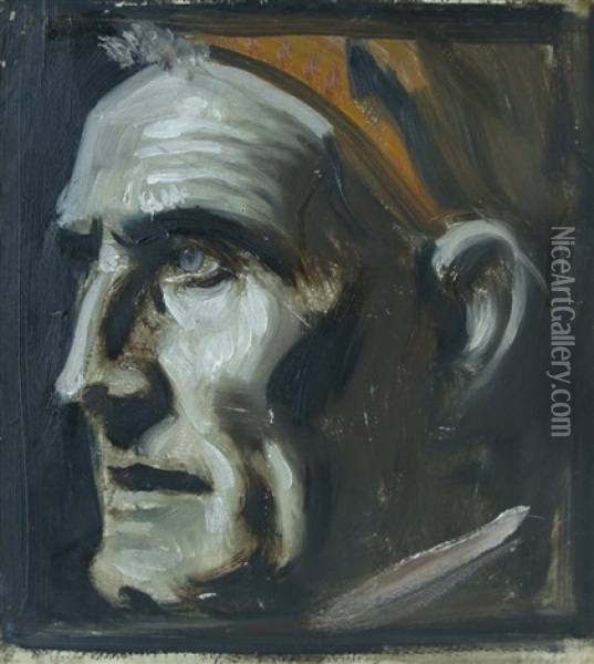 Portrat Von Kardinal Josef Faulhaber Oil Painting - Leo Samberger