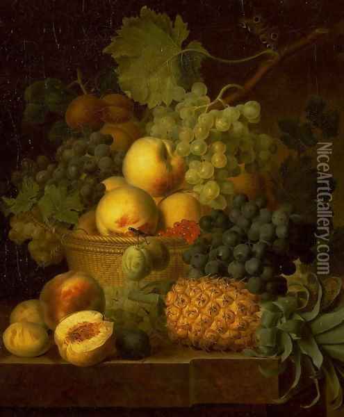 Basket of Fruit Oil Painting - Jan Frans Van Dael