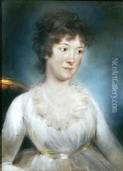 Portrait of Mrs David Russell, 1799 Oil Painting - John Russell