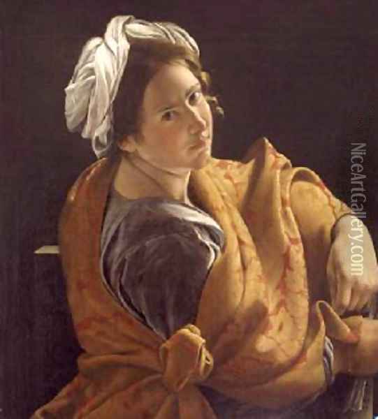 Portrait of a Young Woman as a Sibyl 1620 Oil Painting - Orazio Gentileschi