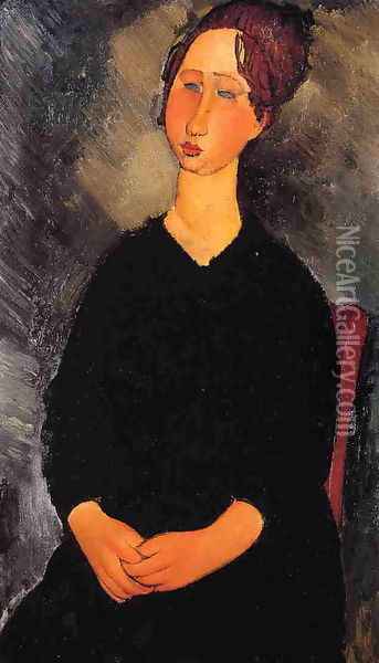 Little Serving Woman Oil Painting - Amedeo Modigliani