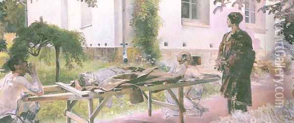 Returning Home Oil Painting - Jacek Malczewski