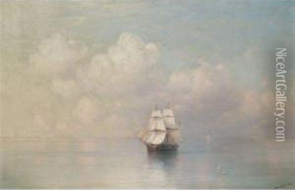 Calm Seas Oil Painting - Ivan Konstantinovich Aivazovsky
