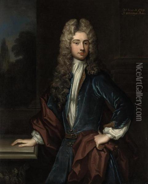 Portrait Of A Gentleman, Traditionally Identified As Thomas Verney Oil Painting - Sir Godfrey Kneller