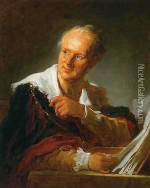 Denis Diderot (Fanciful Figure) Oil Painting - Jean-Honore Fragonard