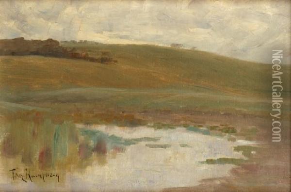 Victorian Landscape Oil Painting - Tom Humphrey