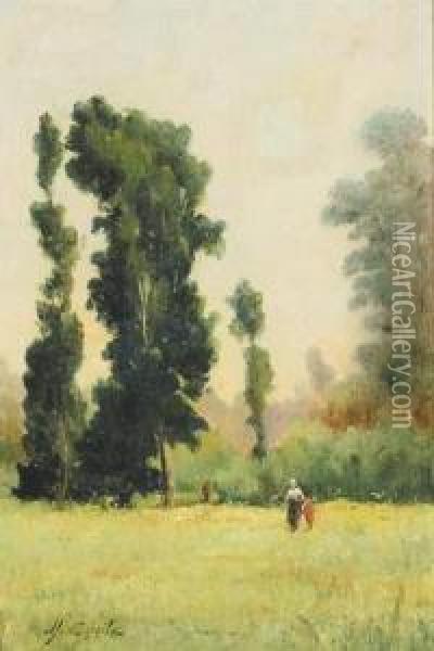 Paysage Oil Painting - Alfred Casile