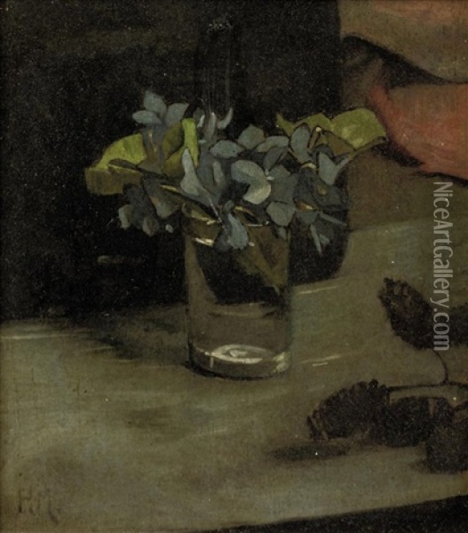 Maartse Viooltjes (violets) Oil Painting - Pieter Meiners