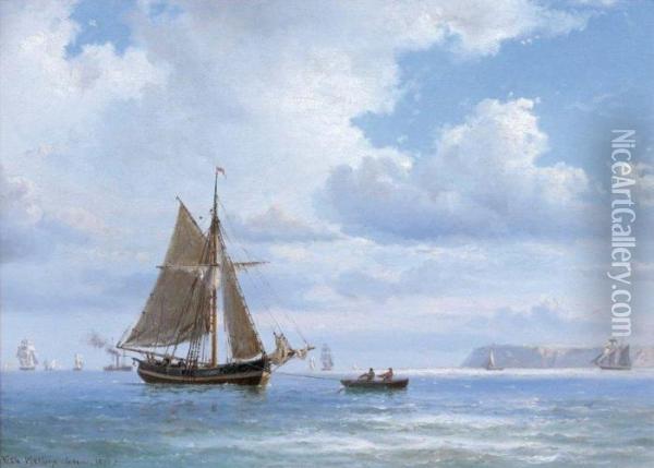 Marine Oil Painting - Vilhelm Melbye