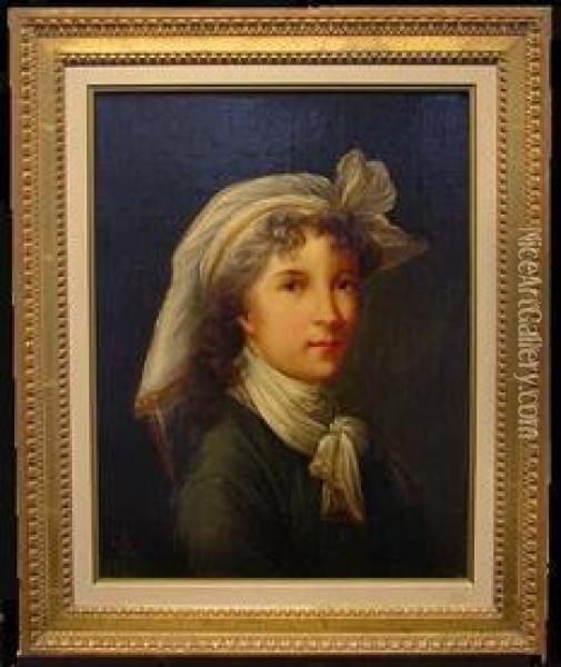 Portrait Of A The Artist Oil Painting - Elisabeth Vigee-Lebrun