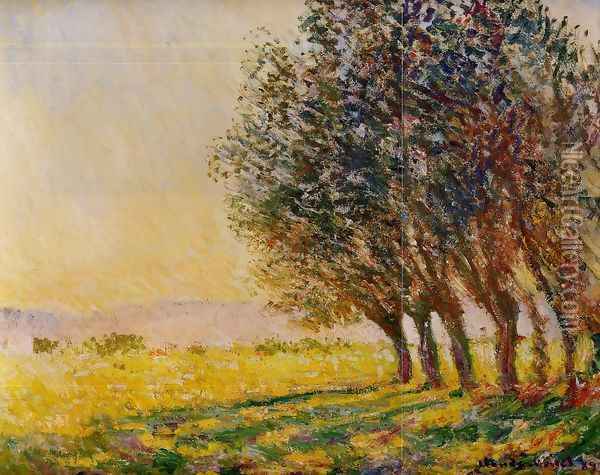 Willows At Sunset Oil Painting - Claude Oscar Monet