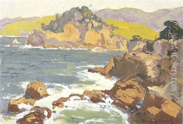 Cove, Southern California Oil Painting - Franz Bischoff