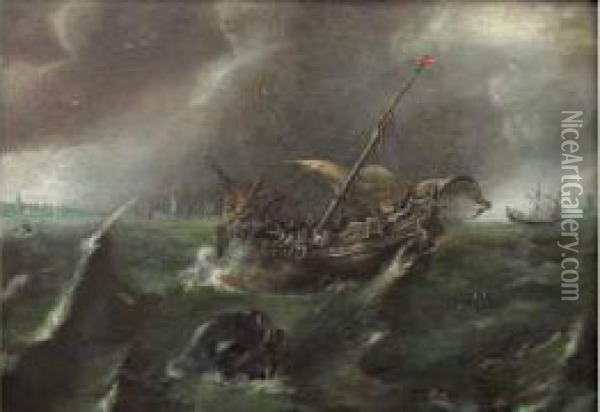 Attribue A Aertvelt Oil Painting - Andries Van Eertvelt