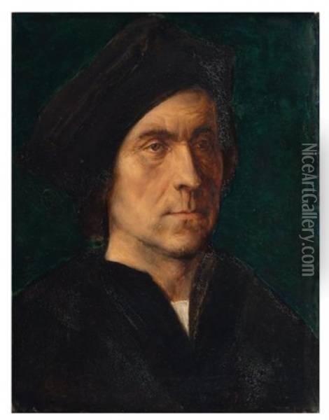 Portrait Oil Painting - Hendrik Jan Augustyn Leys