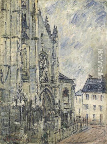 Saint-maclou, Pontoise Oil Painting - Gustave Loiseau