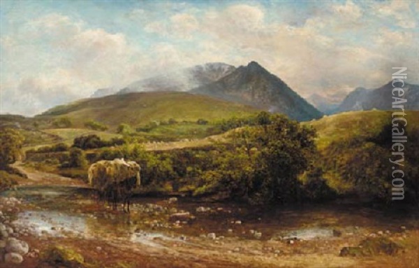 Glen Sannox, Isle Of Arran Oil Painting - George Murray