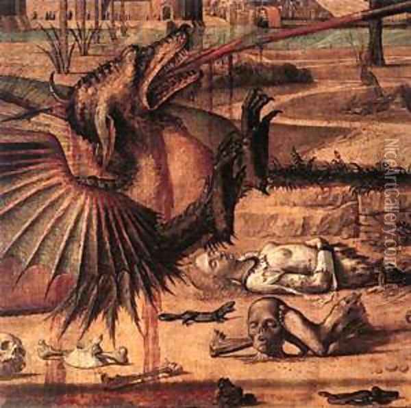 Carpaccio St George and the Dragon detail2 Oil Painting - Vittore Carpaccio