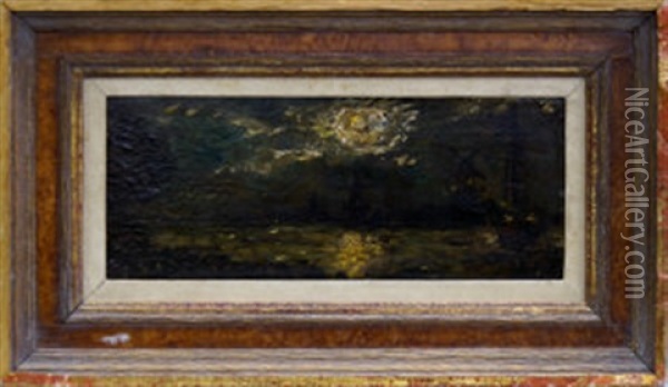 Moulins Au Claire De Lune Oil Painting - Johan Barthold Jongkind
