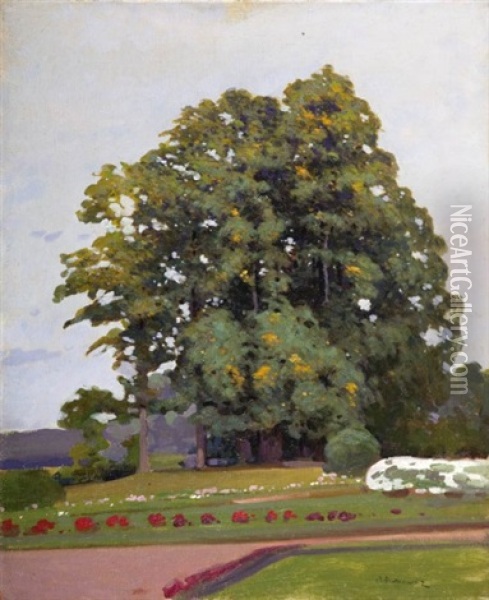 Park Oil Painting - Ignacy Protaszewicz