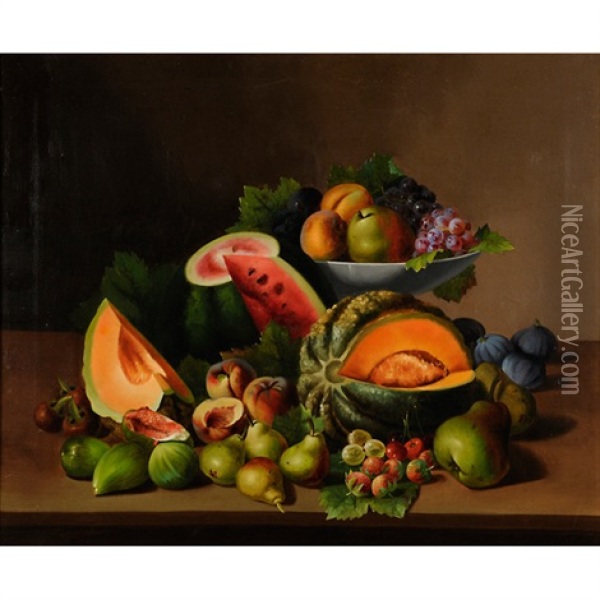 Natura Morta Di Frutta Oil Painting - Francesco Malacrea