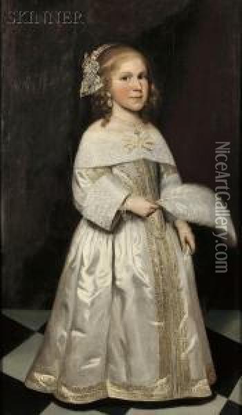 Portrait Of A Young Girl Oil Painting - Jacob Gerritsz. Cuyp