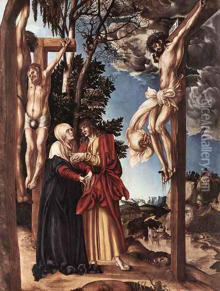 Crucifixion 1503 Oil Painting - Lucas The Elder Cranach
