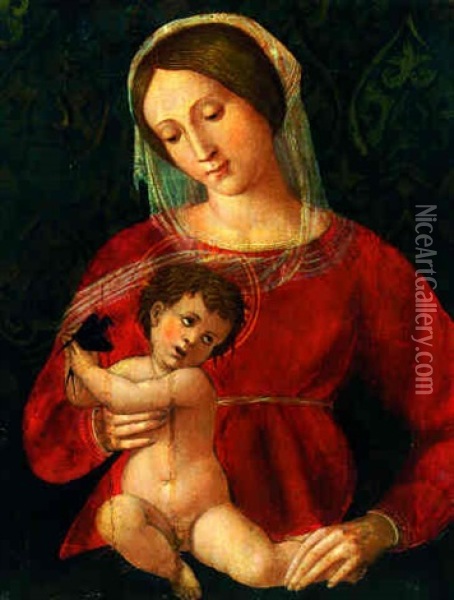 The Madonna And Child Oil Painting - Jacopo Bellini