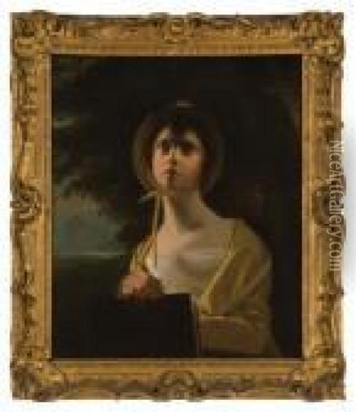 Portrait Of A Lady Oil Painting - George C. Watson
