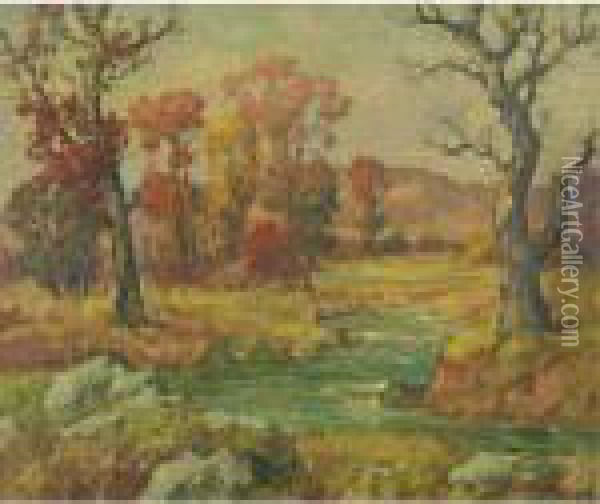 Autumn Oil Painting - Maurice Braun
