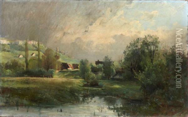 Paysage Du Doubs Oil Painting - Marcel Ordinaire