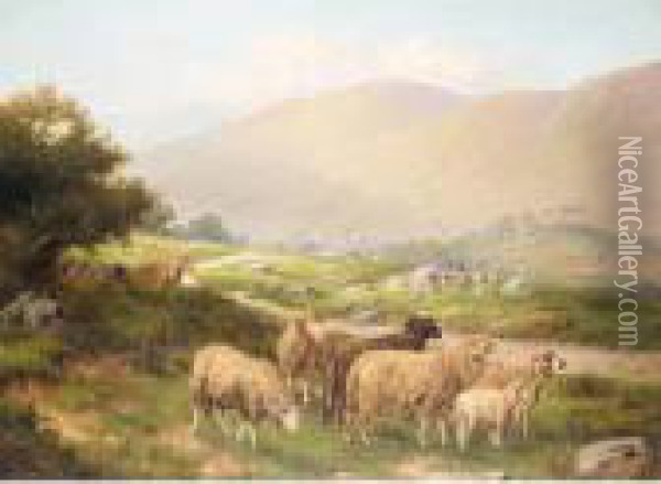 Near Talyllyn, North Wales Oil Painting - William Henry Mander