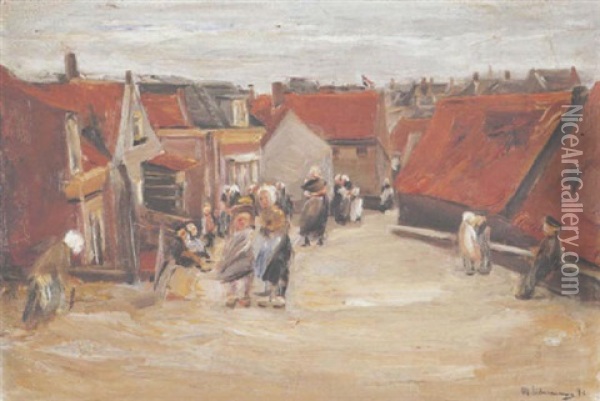 Strasse In Scheveningen Oil Painting - Max Liebermann