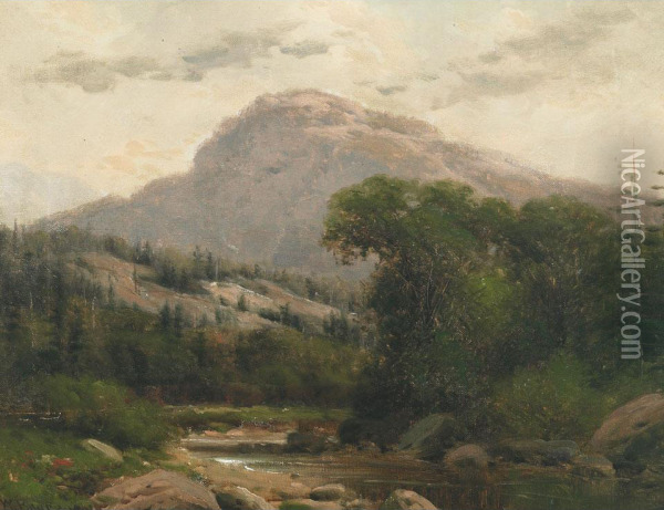 River In Mountainous Landscape Oil Painting - William Bruce