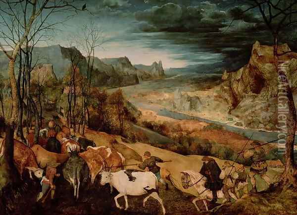 The Return of the Herd Oil Painting - Jan The Elder Brueghel
