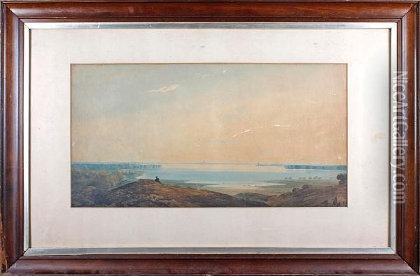 Extensive Coastal View Oil Painting - John Varley