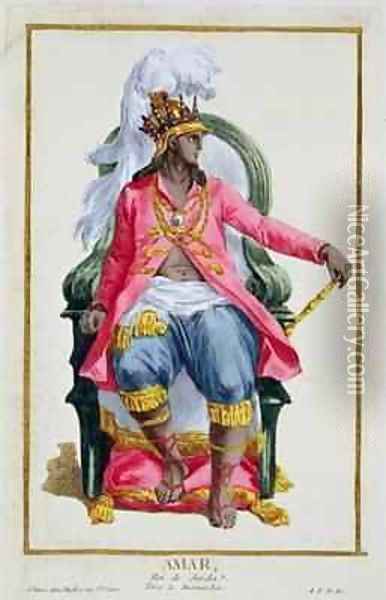 Amar King of Ouidah Oil Painting - Pierre Duflos