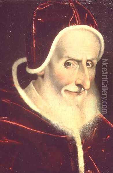 Portrait of Pope Pius V Michele Ghislieri 1504-72 1576-80 Oil Painting - Scipione Pulzone