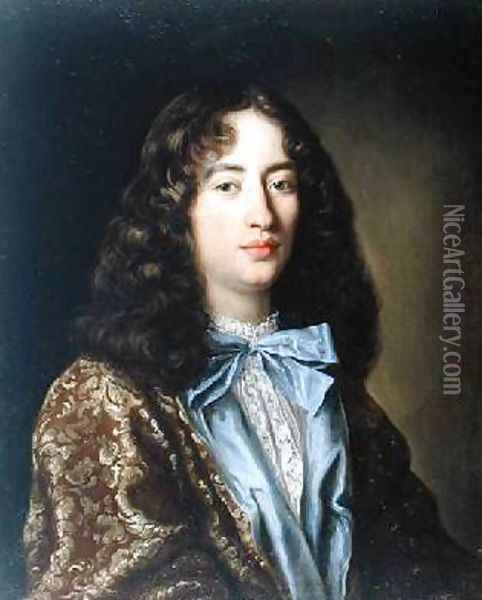 Portrait of a Young Gentleman Oil Painting - Pierre Mignard