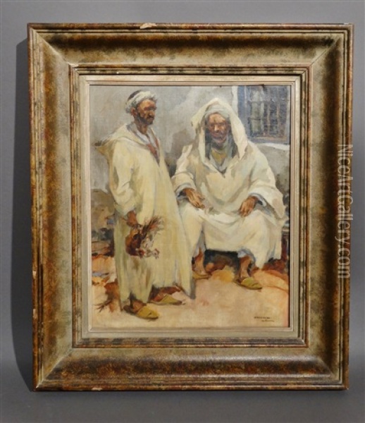 Scene Orientaliste Oil Painting - Isidore Van Kinsbergen