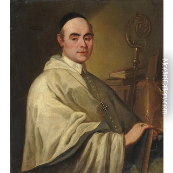 Ritratto Di Vescovo Oil Painting - Gregorio Lazzarini
