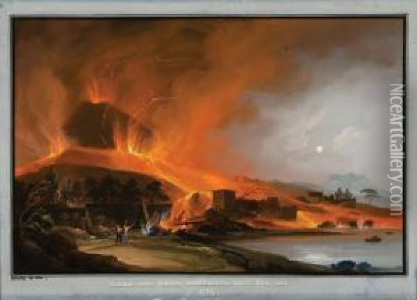 Greco Distrutta Dall'eruzione Del 1794 Oil Painting - Camillo da Vito