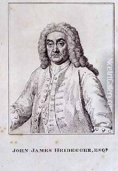 John James Heidegger 1666-1749 Oil Painting - Jean Baptiste van Loo