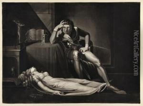 Ezzelin, 
Or Braccioferro, 
Andmeduna Oil Painting - Johann Henry Fuseli