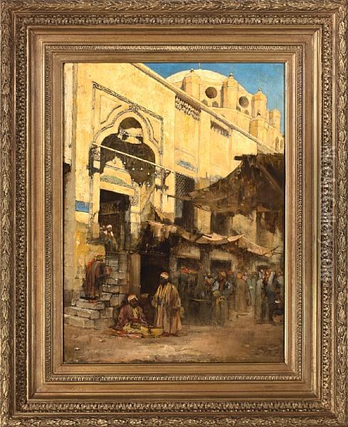 Offering Of The Zakat Oil Painting - Cesare Biseo