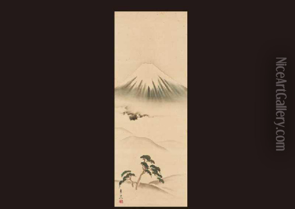 Mt.fuji Oil Painting - Suzuki Motonaga Kiitsu