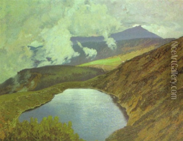Im Riesengebirge Oil Painting - Gustav Holstein