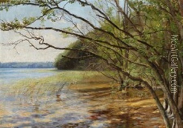 View From Furesoen Oil Painting - Ole Pedersen