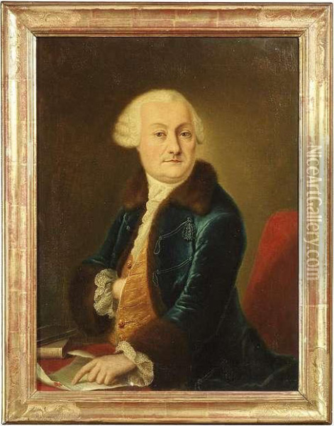 Portrait Of A Nobleman Oil Painting - Franz Joseph Degle