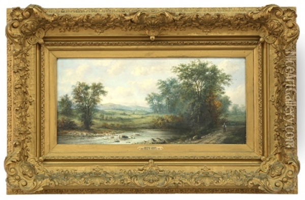 Esopus Creek (catskill Mountains Oil Painting - Henry Nesbitt Mcevoy
